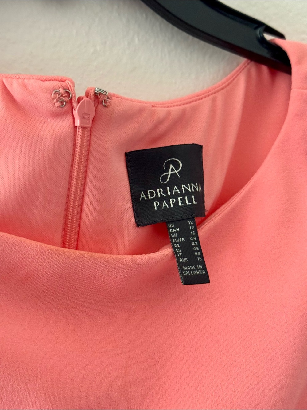 Adrianna Papell Coral Sleeveless Peplum Shift Dress - Picture 2 of 5